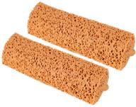 yocada sponge mop replacement refill head for home and commercial use, 🧽 ideal for tile floors, bathrooms, and garages. easily dry wringing, set of 2 pcs. logo