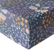 🌿 organic meadow print knit crib sheet/toddler sheet by copper pearl logo
