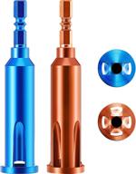 🔧 optimized wire twisting tools - electric wire stripper and twister, 4 square 3 way/ 5 way twister wire tool for power drill drivers and cable stripping (2-pack, blue and orange) logo