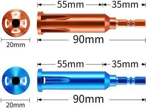 img 3 attached to 🔧 Optimized Wire Twisting Tools - Electric Wire Stripper and Twister, 4 Square 3 Way/ 5 Way Twister Wire Tool for Power Drill Drivers and Cable Stripping (2-Pack, Blue and Orange)