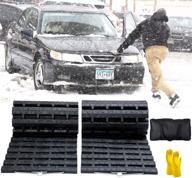 jojomark tire traction mat | portable emergency devices for snow, ice, mud, and sand - ideal for cars, trucks, vans, or fleet vehicles (2pcs39in) logo