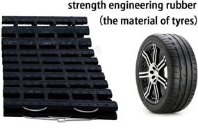 img 2 attached to JOJOMARK Tire Traction Mat | Portable Emergency Devices for Snow, Ice, Mud, and Sand - Ideal for Cars, Trucks, Vans, or Fleet Vehicles (2pcs39in)