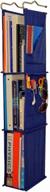 🏢 school, work, and gym hanging locker ladder organizer - 3 shelves, blue, 38” x 5.5” x 9” - optimized for better storage solutions logo