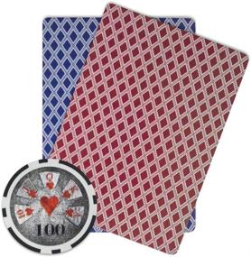 img 2 attached to 🎰 Brybelly Hi-Roller 14-Gram Clay Composite Poker Chips - Pack of 50