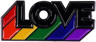 🌈 булавка с радужным флагом лгбт гей прайд "любовь" колоритная брошь с эмалью лгбт queen pin - идеальна для геев, лесбиянок, бисексуалов и трансгендерных мероприятий / фестивалей в честь прайд дня. логотип