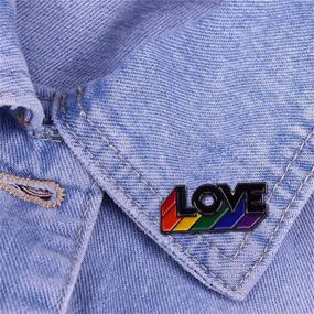 img 1 attached to 🌈 Kaceda LGBT Gay Pride Rainbow Love Pin Colorful Brooch LGBT Enamel Lapel Pin Queen Pin - Ideal for Gay Lesbian Bisexuals Transgender Pride Day Events/Festivals