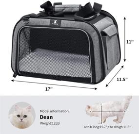 img 1 attached to 🐾 X-ZONE PET Airline Approved Soft-Sided Pet Travel Carrier for Dogs and Cats - Portable Kennel for Puppies - Convenient and Comfortable Pet Carrier