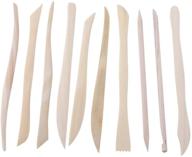 10pcs double-ended wooden clay sculpture knife set: pottery ceramics, doll sculpting, and modeling tools for wax carving, pottery sharpening and modeling logo