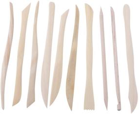 img 4 attached to 10PCS Double-Ended Wooden Clay Sculpture Knife Set: Pottery Ceramics, Doll Sculpting, and Modeling Tools for Wax Carving, Pottery Sharpening and Modeling