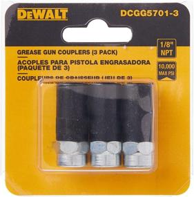 img 1 attached to DEWALT Grease Gun Coupler 1/8-Inch NPT, Heavy Duty 3-Pack (DCGG5701-3): Top-rated Performance & Durability