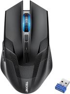 tecknet wireless gaming mouse with usb nano receiver, 2.4ghz up to 4800dpi, 8 buttons, ergonomic design - professional pc gaming cordless mouse mice (non-programmable) logo