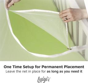 img 1 attached to Luigi's Baby Crib Net with Zipper Feature - Ensuring Safe and Convenient Access for Your Baby