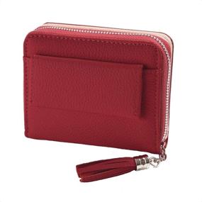 img 4 attached to 👛 Bifold Leather Blocking Wallet for Women - Black Handbags & Wallets Combo