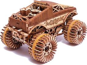 img 3 attached to 🚀 Деревянная модель Monster Pickup Wood Trick: Раскройте мощь инженерии