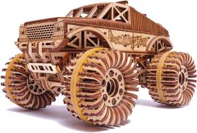 img 2 attached to 🚀 Деревянная модель Monster Pickup Wood Trick: Раскройте мощь инженерии