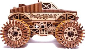 img 1 attached to 🚀 Деревянная модель Monster Pickup Wood Trick: Раскройте мощь инженерии