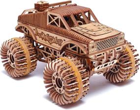 img 4 attached to 🚀 Деревянная модель Monster Pickup Wood Trick: Раскройте мощь инженерии