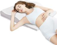 🌙 подушка для шеи mixbeauty contour memory foam pillow: оптимальная поддержка шеи для бокового сна, ортопедический эргономичный дизайн с регулируемой высотой и съемными подушками логотип