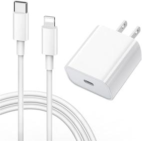 img 4 attached to 🔌 Apple MFi Certified 20W PD Type C Fast Charger for iPhone - Loedds Travel Plug with 6FT USB C to Lightning Quick Charge Sync Cable - Compatible with iPhone 12/11/XS/XR/X/8/SE 2020, iPad