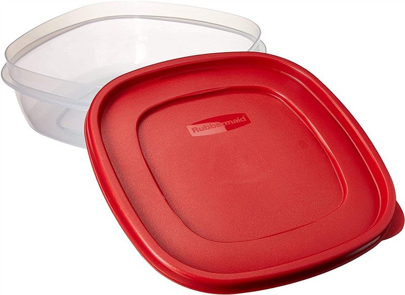 Rubbermaid 7J71 Easy Find Lid Square 9-Cup Food Storage Container and Lid  (Pack