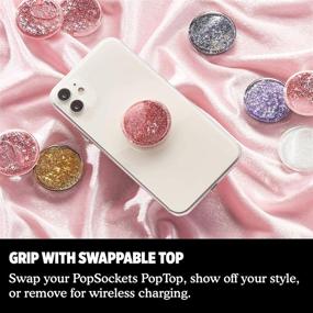 img 2 attached to 🌹 PopSockets: Розовый Tidepool PopGrip - Заменяемый верх для телефонов и планшетов