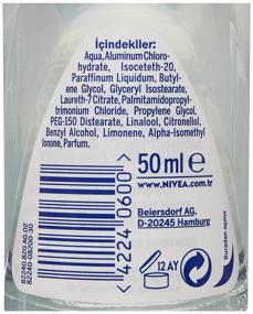 img 1 attached to 🌑 Nivea Invisible for Black & White Clear Roll-On Anti-Perspirant Deodorant 50 ml (Pack of 3): Long-lasting Protection & No Stains