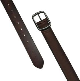 img 1 attached to 🐄 Cow Leather Belt: Classy Brown Jeans Accessory