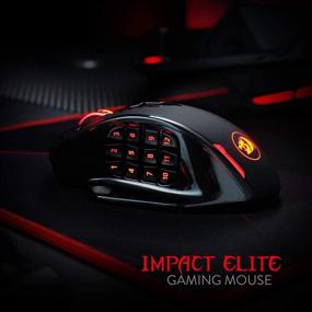 img 3 attached to 🖱️ Redragon M913 Impact Elite Wireless Gaming Mouse: 16000 DPI, 16 Programmable Buttons, RGB, Long Battery Life