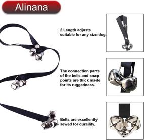 img 1 attached to 🐕 Alinana Dog Doorbells for Effective Potty Training | Adjustable Snaps Dog Bell for Door Training, Easy to Use