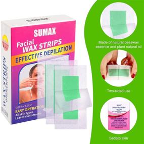 img 2 attached to 🪄 72-Piece Wax Strips Hair Remover Kit for Women and Girls - At-Home Waxing for Arms, Legs, Underarms, Eyebrows, Bikini, Brazilian Hair Removal - Includes 4 Calming Oil Wipes