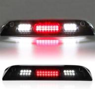 smoked lens led third brake light for 14-18 gmc sierra & chevy silverado 1500 2500 hd 3500 hd - high mount cargo lamp compatible logo