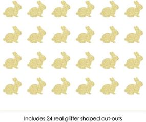 img 3 attached to Gold Glitter Bunnies Cut Outs Confetti