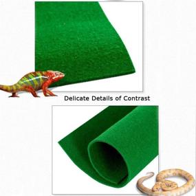 img 2 attached to 🦎 Tfwadmx 39" X 20" Reptile Carpet Mat Substrate Liner Bedding - Premium Terrarium Supplies for Reptiles - Lizards, Snakes, Bearded Dragon, Gecko, Chameleon, Turtles, Iguana - 2 Pack