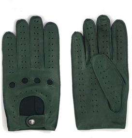 img 2 attached to Harssidanzar Unlined Men's Goatskin Leather Driving Gloves & Mittens - Premium Accessories