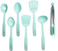 greenlife nylon cooking set: 7-piece utensil in turquoise/mint green - a colorful essential for your kitchen logo