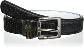 img 2 attached to Effortlessly Stylish and Versatile: Nike Women's Perforated-to-Smooth Reversible Belt