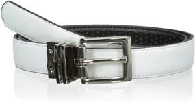 img 1 attached to Effortlessly Stylish and Versatile: Nike Women's Perforated-to-Smooth Reversible Belt