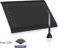 huion inspiroy h610 pro v2 graphics drawing tablet with android support, battery-free stylus, tilt, 8192 pen pressure, 8 press keys - ideal for art, animation, and beginners - 10-inch logo