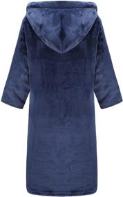 img 3 attached to 👨 Astronaut Boys' Hooded Sleepwear Bathrobe Selections for Sleepwear & Robes