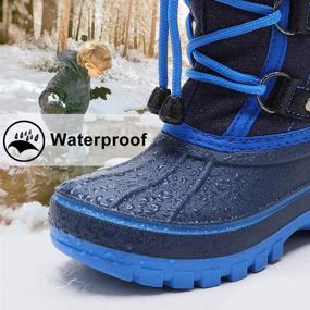 img 1 attached to Tombik Toddler Outdoor Insulated Waterproof Weather Boys' Shoes