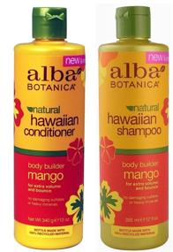 img 1 attached to 🥭 Alba Botanica Natural Hawaiian Shampoo and Conditioner, Mango - 12-ounce Bottle: Nourishing Hair Care you Deserve!