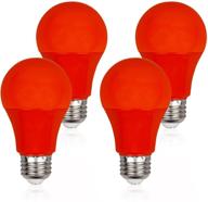 red light bulbs 9w (60 watt equivalent) логотип