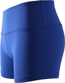 img 1 attached to 🩳 CADMUS Women's High Waist Stretch Athletic Workout Shorts with Pocket - 5" /2" Length