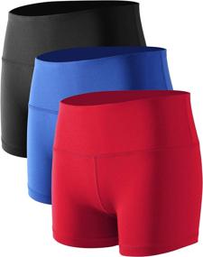 img 4 attached to 🩳 CADMUS Women's High Waist Stretch Athletic Workout Shorts with Pocket - 5" /2" Length