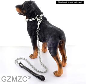 img 1 attached to 🐶 GZMZC Dog Chain Collar: High Polished Stainless Steel P Chain Leash Collar for Dogs - Chew Proof, Heavy Duty Training Collar