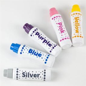 img 2 attached to Shimmer Washable Paint Markers - Do A Dot Art! 5-Pack, The Original Dot Marker