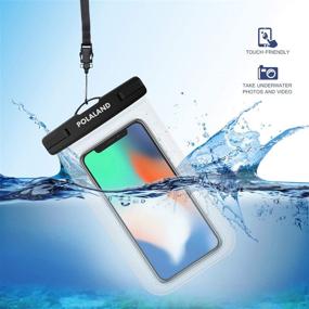 img 3 attached to 📱 Polaland Waterproof Phone Pouch - Universal Cell Phone Dry Bag Underwater Case for iPhone 12 Pro, 11, Xs Max, SE 2020, XR, X, 8 Plus, 7, 6S and Galaxy S20+, S10+, Note 10+ (6.9") - Clear (Pack of 2)