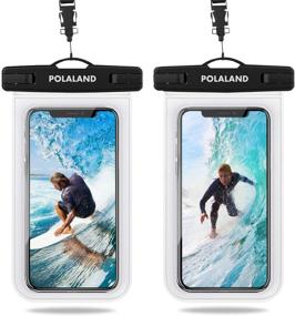 img 4 attached to 📱 Polaland Waterproof Phone Pouch - Universal Cell Phone Dry Bag Underwater Case for iPhone 12 Pro, 11, Xs Max, SE 2020, XR, X, 8 Plus, 7, 6S and Galaxy S20+, S10+, Note 10+ (6.9") - Clear (Pack of 2)