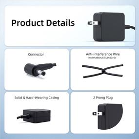 img 1 attached to 🔌 UL Listed AC Charger for Asus Vivobook E12 E201NA E201N E201 E203MA E203MAH E203M E203NAH E203NA E203N E203 E203MA-YS03 11.6-inch Laptop Power Cord