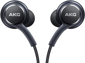 img 3 attached to AKG Designed OEM ElloGear Earbuds Stereo Headphones with 🎧 Microphone and Volume Buttons for Samsung Galaxy S10 S10e Plus (Grey)